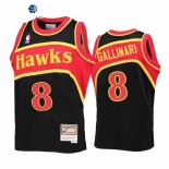Camisetas NBA Ninos Atlanta Hawks Danilo Gallinari Negro Throwback 2021