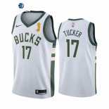 Camisetas NBA Milwaukee Bucks P.J. Tucker 2021 Finales Blanco Association