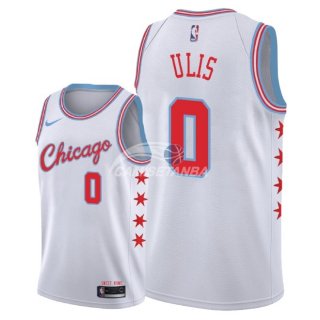 Camisetas NBA de Tyler Ulis Chicago Bulls Nike Blanco Ciudad 2018
