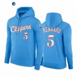 Sudaderas Con Capucha NBA Los Angeles Clippers NO.5 Luke Kennard 75th Azul Ciudad 2021-22