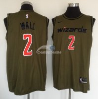 Camisetas NBA Salute To Servicio Washington Wizards John Wall Nike Ejercito Verde 2018