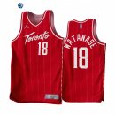 Camisetas NBA Earned Edition Toronto Raptors NO.18 Yuta Watanabe Rojo 2022-23