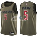 Camisetas NBA Salute To Servicio Washington Wizards Juwan Howard Nike Ejercito Verde 2018