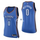 Camisetas NBA Mujer Russell Westbrook Oklahoma Thunder Azul Icon 17/18
