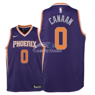 Camisetas de NBA Ninos Phoenix Suns Isaiah Canaan Púrpura Icon 2018