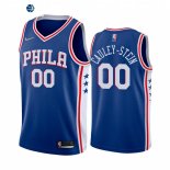 Camisetas NBA Nike Philadelphia Sixers NO.00 Willie Cauley Stein 75th Azul Marino Icon 2022