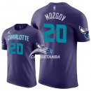 Camisetas NBA de Manga Corta Timofey Mozgov Charlotte Hornets Purpura 17/18