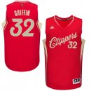 Camisetas NBA L.A.Clippers 2015 Navidad Griffin Rojo