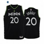 Camiseta NBA Ninos Minnesota Timberwolves Josh Okogie Negro Ciudad 2020-21