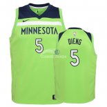 Camisetas de NBA Ninos Minnesota Timberwolves Gorgui Dieng Verde Statement 2018