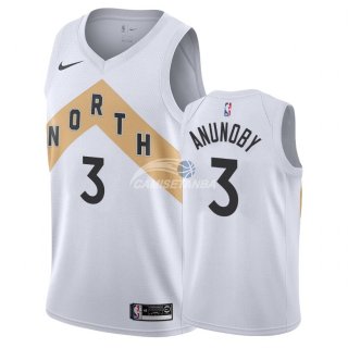 Camisetas NBA de OG Anunoby Toronto Raptors Nike Blanco Ciudad 18/19