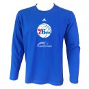 Camisetas NBA Manga Larga Philadelphia 76ers Azul