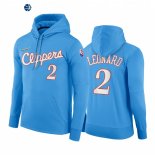 Sudaderas Con Capucha NBA Los Angeles Clippers NO.2 Kawhi Leonard 75th Azul Ciudad 2021-22