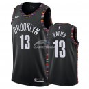 Camisetas NBA de Shabazz Napier Brooklyn Nets Nike Negro Ciudad 18/19