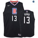 Camisetas de NBA Ninos Los Angeles Clippers Paul George Negro Statement 19/20