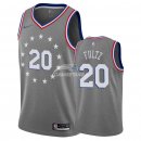 Camisetas NBA de Markelle Fultz Philadelphia 76ers Nike Gris Ciudad 18/19