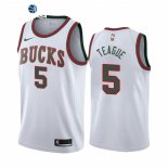 Camisetas NBA de Milwaukee Bucks Jeff Teague Blanco Classic 2021