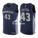 Camisetas NBA de Anthony Tolliver Detroit Pistons 17/18 Nike Marino Ciudad