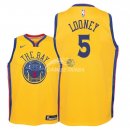 Camisetas de NBA Ninos Golden State Warriors Kevon Loone Nike Amarillo Ciudad 2018
