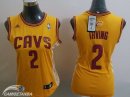 Camisetas NBA Mujer Kyrie Irving Cleveland Cavaliers Blanco Tira