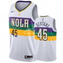 Camisetas NBA de Dairis Bertans New Orleans Pelicans Blanco Ciudad 18/19