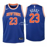 Camisetas de NBA Ninos New York Knicks Trey Burke Azul Icon 2018