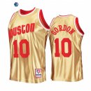 Camisetas NBA Houston Rockets NO.10 Eric Gordon 75th Aniversario Oro Hardwood Classics 2022