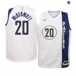 Camisetas de NBA Ninos Indiana Pacers Doug McDermott Nike Blacno Ciudad 19/20