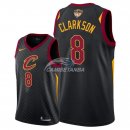 Camisetas NBA Cleveland Cavaliers Jordan Clarkson 2018 Finales Negro Statement Parche