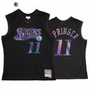 Camisetas NBA Philadelphia Sixers NO.11 Jaden Springer Negro Hardwood Classics 2022