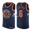 Camisetas NBA de Kristaps Porzingis New York Knicks Nike Azul Ciudad 17/18