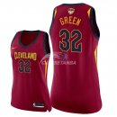 Camisetas NBA Mujer Jeff Green Cleveland Cavaliers Rojo Icon Parche Finales Champions 2018