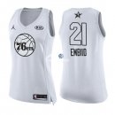 Camisetas NBA Mujer Joel Embiid All Star 2018 Blanco