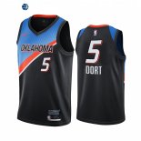 Camiseta NBA de Oklahoma City Thunder Luguentz Dort Negro Ciudad 2020-21