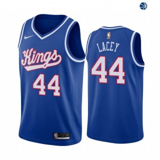 Camisetas NBA Sacramento Kings Sam Lacey Azul Throwback