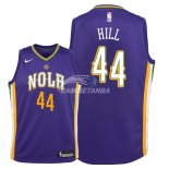 Camisetas de NBA Ninos New Orleans Pelicans Solomon Hill Nike Púrpura Ciudad 2018
