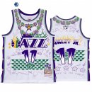 Camisetas NBA Utah Jazz NO.11 Mike Conley Jr. X BR Remix Blanco Hardwood Classics 2022-23