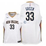 Camisetas de NBA Ninos New Orleans Pelicans Garlon Green Blanco Association 2018