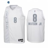 Camisetas NBA Ninos Oklahoma City Thunder NO.8 Paul Watson Jr. 75th Season Blanco Ciudad 2022-23