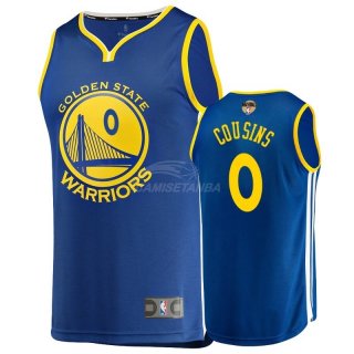 Camisetas NBA Golden State Warriors DeMarcus Cousin 2019 Finales Azul Icon