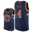 Camisetas NBA de Isaiah Hicks New York Knicks Nike Marino Ciudad 2018