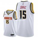 Camisetas NBA de Nikola Jokic Denvor Nuggets Blanco Association 18/19