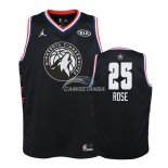 Camisetas de NBA Ninos Derrick Rose 2019 All Star Negro