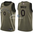 Camisetas NBA Salute To Servicio Toronto Raptors C.J Miles Nike Ejercito Verde 2018