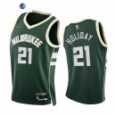 Camisetas NBA de Milwaukee Bucks Jrue Holiday 75th Season Diamante Verde Icon 2021-22
