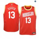 Camisetas de NBA Ninos Houston Rockets James Harden Naranja Hardwood Classics 19/20