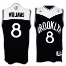 Camisetas NBA de Deron Michael Williams Brooklyn Nets Negro Blanco