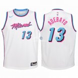 Camisetas de NBA Ninos Miami Heat Bam Adebayo Nike Blanco Ciudad 2018