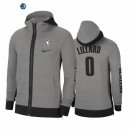 Chaqueta NBA Portland Trail Blazers Damian Lillard Gris 2020-21