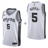 Camisetas NBA de Dejounte Murray San Antonio Spurs Blanco Association 17/18
